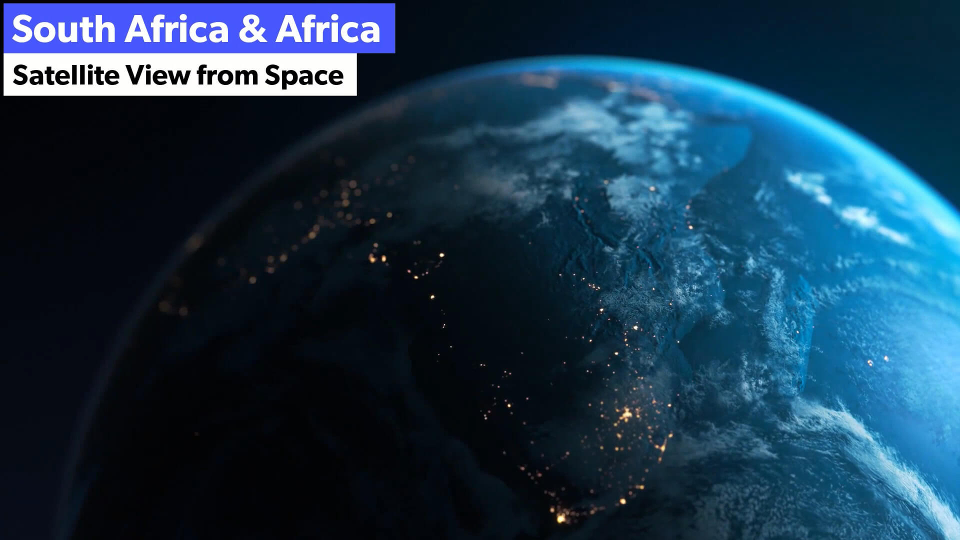 South Africa and Africa Satellite View